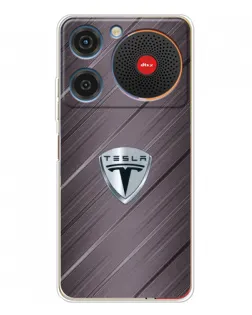 Чехол для ZTE Nubia Music с картинкой «Металлическая текстура Tesla»