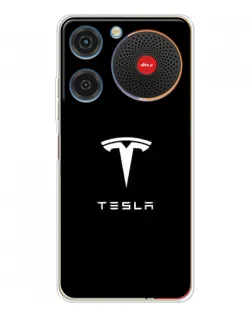 Чехол для ZTE Nubia Music с картинкой «Tesla White Logo»