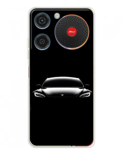 Чехол для ZTE Nubia Music с картинкой «Фары Tesla Night»