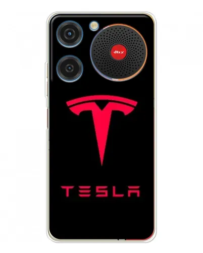 Чехол для ZTE Nubia Music с картинкой «Tesla Red Logo»