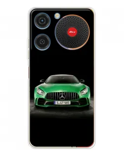 Чехол для ZTE Nubia Music с картинкой «Mercedes — неоновый лого»