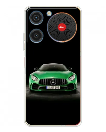 Чехол для ZTE Nubia Music с картинкой «Mercedes — неоновый лого»