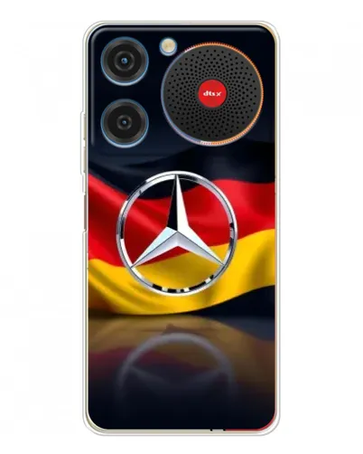 Чехол для ZTE Nubia Music с картинкой «Mercedes — флаг Германии»