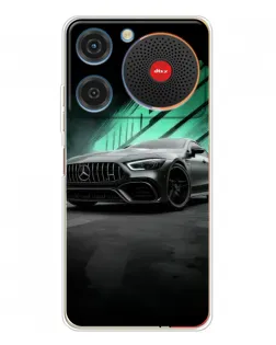 Чехол для ZTE Nubia Music с картинкой «Темный Mercedes AMG»