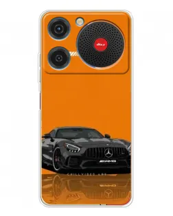 Чехол для ZTE Nubia Music с картинкой «Оранжевый Mercedes AMG»