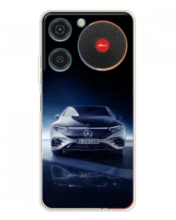 Чехол для ZTE Nubia Music с картинкой «Ночной Mercedes EQ»