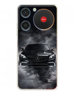 Чехол для ZTE Nubia Music с картинкой «Mercedes в дыму»