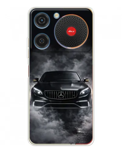 Чехол для ZTE Nubia Music с картинкой «Mercedes в дыму»