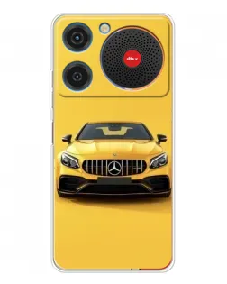 Чехол для ZTE Nubia Music с картинкой «Желтый Mercedes GT»