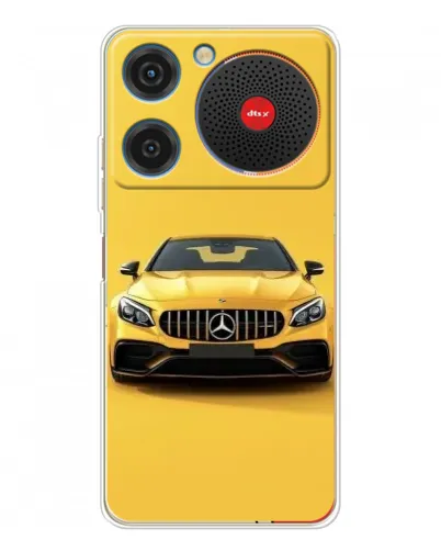 Чехол для ZTE Nubia Music с картинкой «Желтый Mercedes GT»