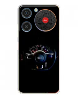 Чехол для ZTE Nubia Music с картинкой «Салон Audi — руль» Чехол для ZTE Nubia Music с картинкой «Салон Audi — руль»
