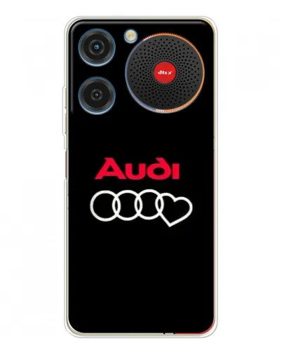 Чехол для ZTE Nubia Music с картинкой «Логотип Audi Heart»