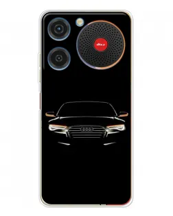 Чехол для ZTE Nubia Music с картинкой «Audi — ночной контур»