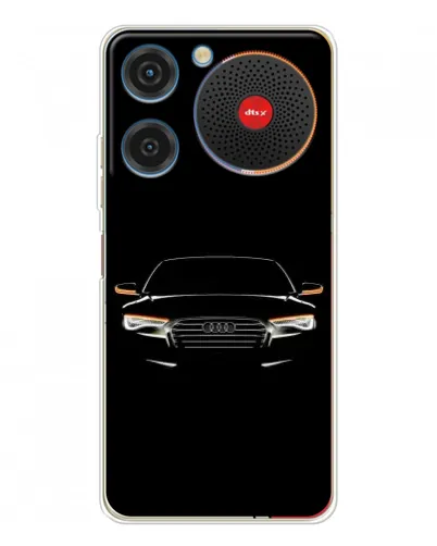 Чехол для ZTE Nubia Music с картинкой «Audi — ночной контур»
