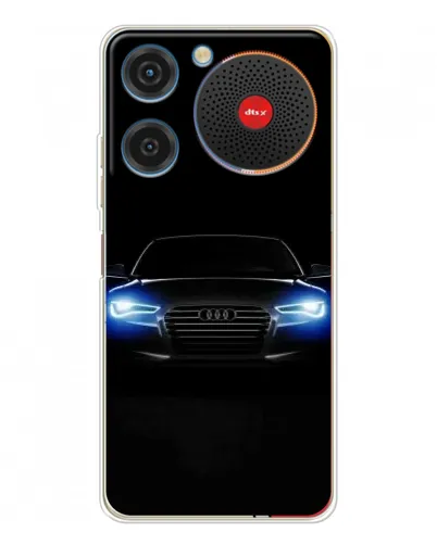 Чехол для ZTE Nubia Music с картинкой «Audi в неоне»