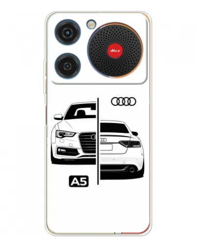Чехол для ZTE Nubia Music с картинкой «Audi — контрастный дизайн»