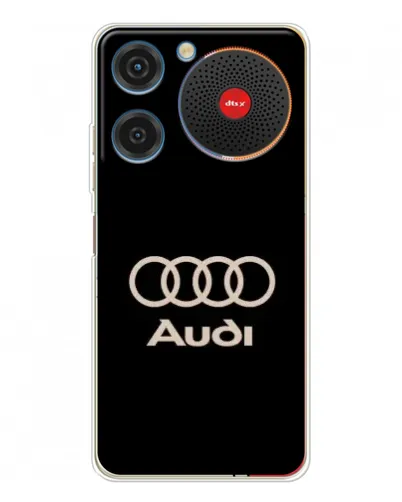 Чехол для ZTE Nubia Music с картинкой «Audi — золотой логотип»