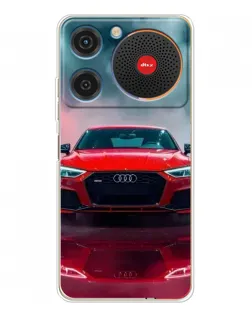 Чехол для ZTE Nubia Music с картинкой «Audi RS — красный стиль»