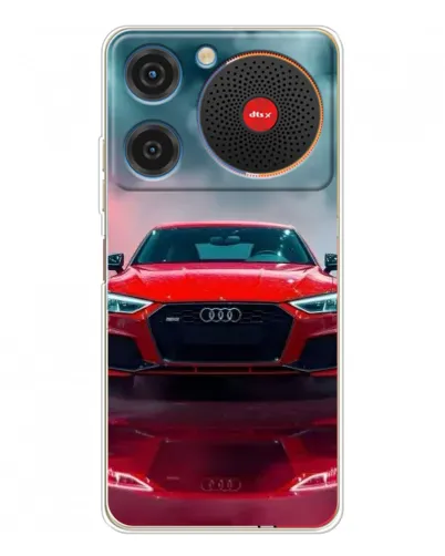 Чехол для ZTE Nubia Music с картинкой «Audi RS — красный стиль»