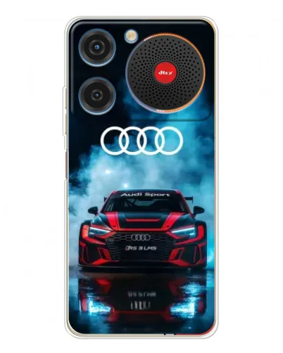 Чехол для ZTE Nubia Music с картинкой «Audi Sport — неон»