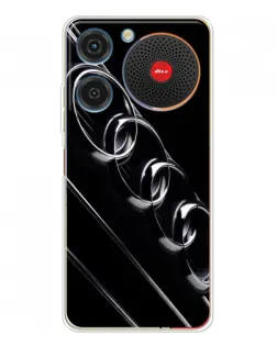 Чехол для ZTE Nubia Music с картинкой «Audi — абстрактные кольца»