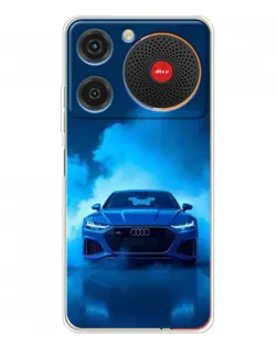 Чехол для ZTE Nubia Music с картинкой «Audi — голубая энергия»