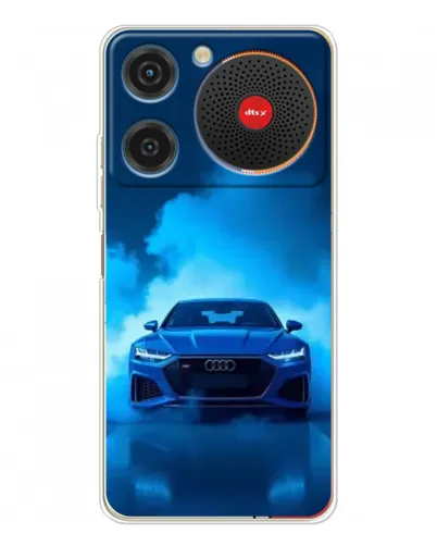 Чехол для ZTE Nubia Music с картинкой «Audi — голубая энергия»