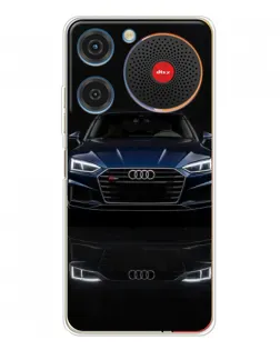Чехол для ZTE Nubia Music с картинкой «Audi — ночное отражение»