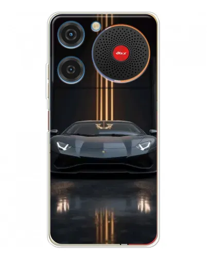 Чехол для ZTE Nubia Music с картинкой «Lamborghini золотые линии»