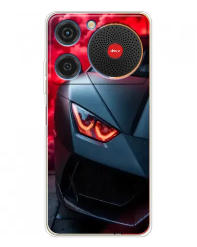 Чехол для ZTE Nubia Music с картинкой «Lamborghini красное сияние»