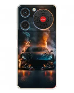 Чехол для ZTE Nubia Music с картинкой «Lamborghini дымная эстетика»