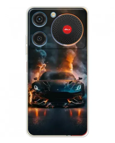 Чехол для ZTE Nubia Music с картинкой «Lamborghini дымная эстетика»