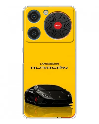 Чехол для ZTE Nubia Music с картинкой «Lamborghini Huracan черный»