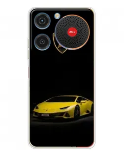 Чехол для ZTE Nubia Music с картинкой «Lamborghini желтый акцент»