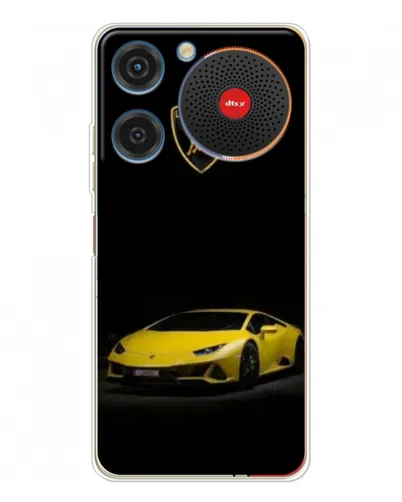 Чехол для ZTE Nubia Music с картинкой «Lamborghini желтый акцент»