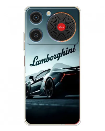 Чехол для ZTE Nubia Music с картинкой «Классическая надпись Lamborghini»