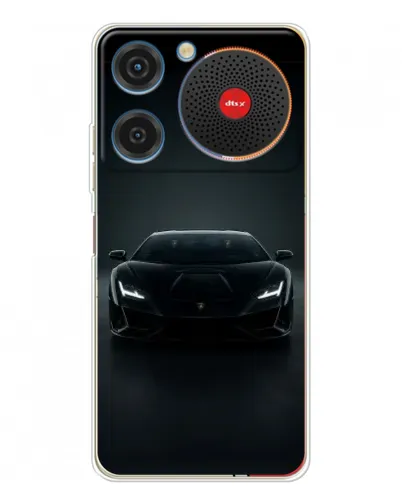 Чехол для ZTE Nubia Music с картинкой «Черный Lamborghini Aventador»