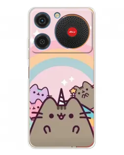 Чехол для ZTE Nubia Music с картинкой «Единорог Pusheen»
