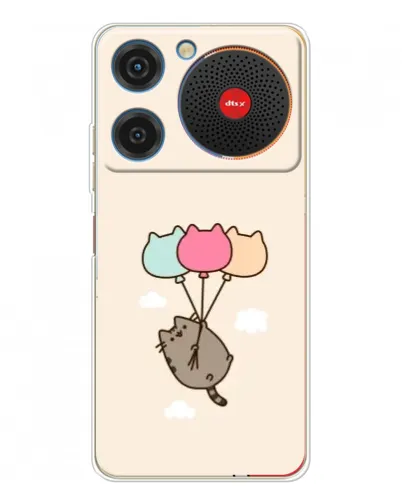 Чехол для ZTE Nubia Music с картинкой «Пушин на шариках» Чехол для ZTE Nubia Music с картинкой «Пушин на шариках»