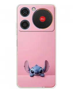 Чехол для ZTE Nubia Music с картинкой «Stitch выглядывает»