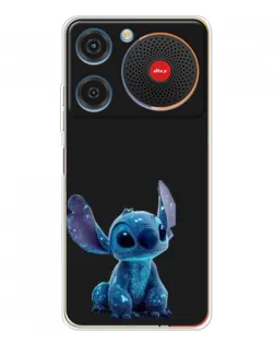 Чехол для ZTE Nubia Music с картинкой «Стич на черном»