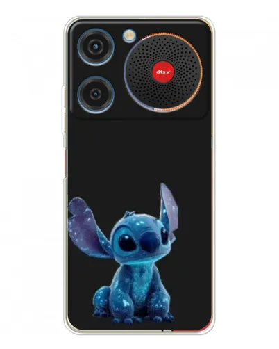 Чехол для ZTE Nubia Music с картинкой «Стич на черном»