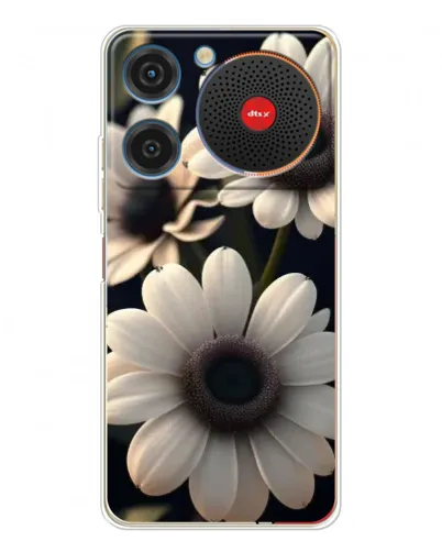Чехол для ZTE Nubia Music с картинкой «Белые маргаритки макро»