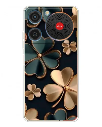 Чехол для ZTE Nubia Music с картинкой «Клевер в золоте»