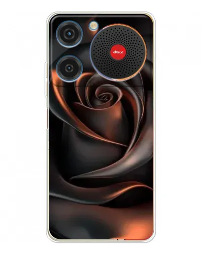 Чехол для ZTE Nubia Music с картинкой «Шелковая черная роза»