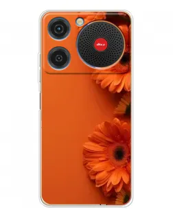Чехол для ZTE Nubia Music с картинкой «Оранжевые герберы»