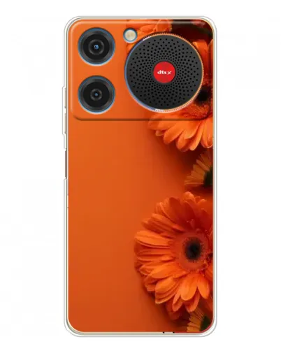 Чехол для ZTE Nubia Music с картинкой «Оранжевые герберы»