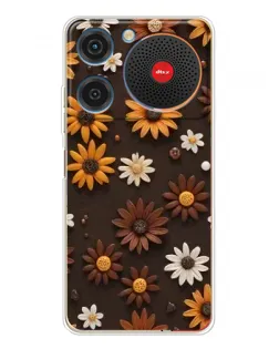 Чехол для ZTE Nubia Music с картинкой «Узор из маленьких подсолнухов»