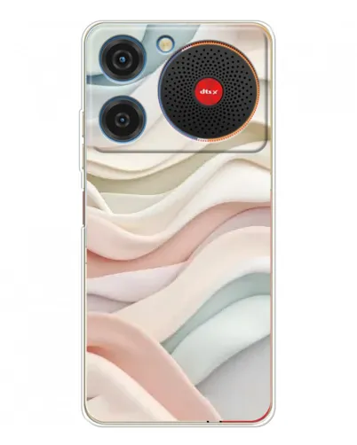 Чехол для ZTE Nubia Music с картинкой «Пастельные нежные волны»