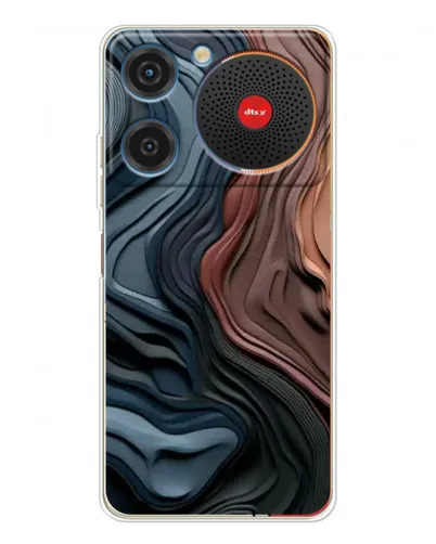 Чехол для ZTE Nubia Music с картинкой «Цветные волны каньона»